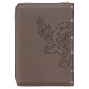 KJV Large Print Compact Tan Debossed