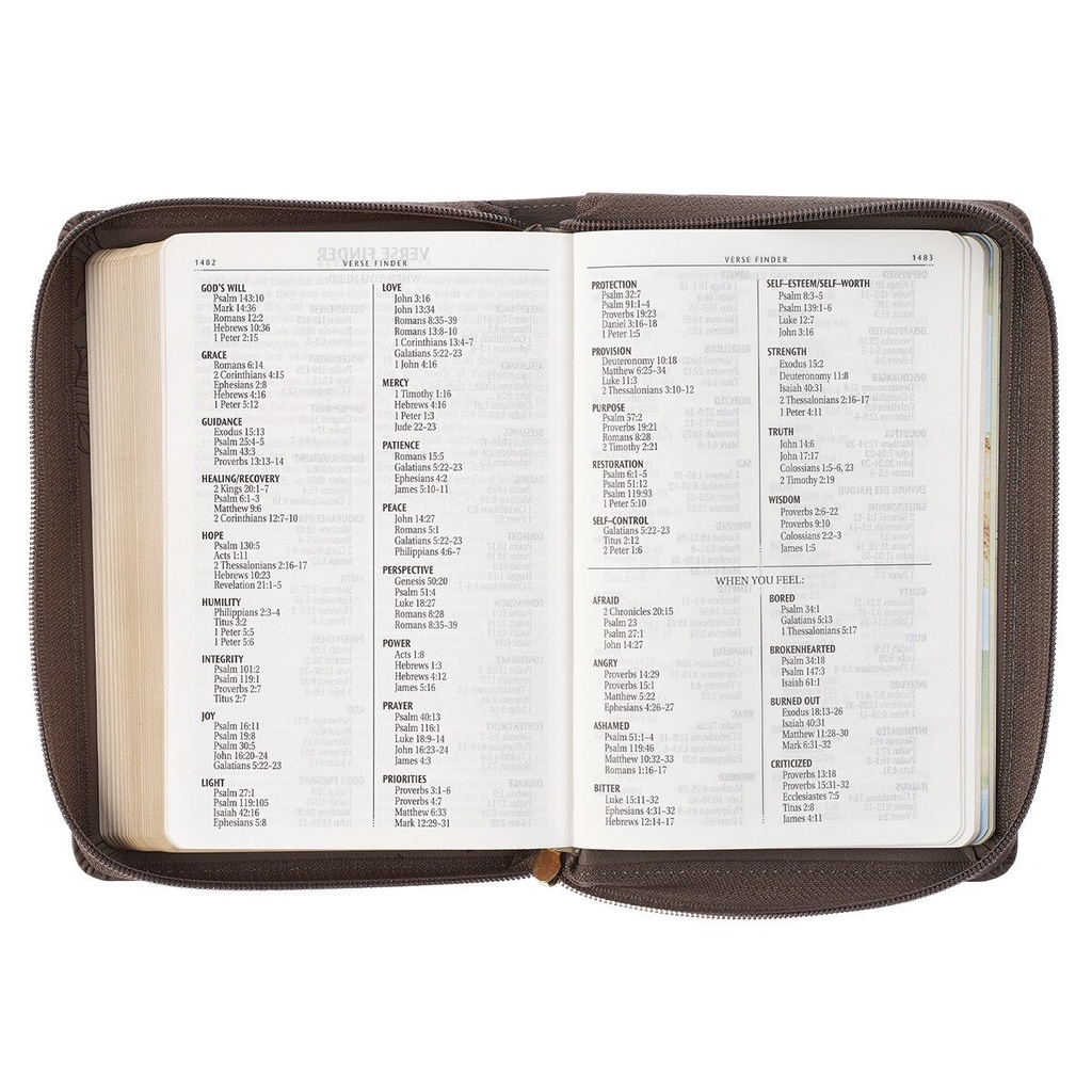 KJV Large Print Compact Tan Debossed