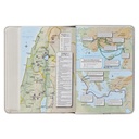 KJV Large Print Compact White Silver Foil Debossed