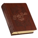 KJV Note-taking Bible Saddle Tan Faux Leather