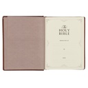KJV Note-taking Bible Saddle Tan Faux Leather