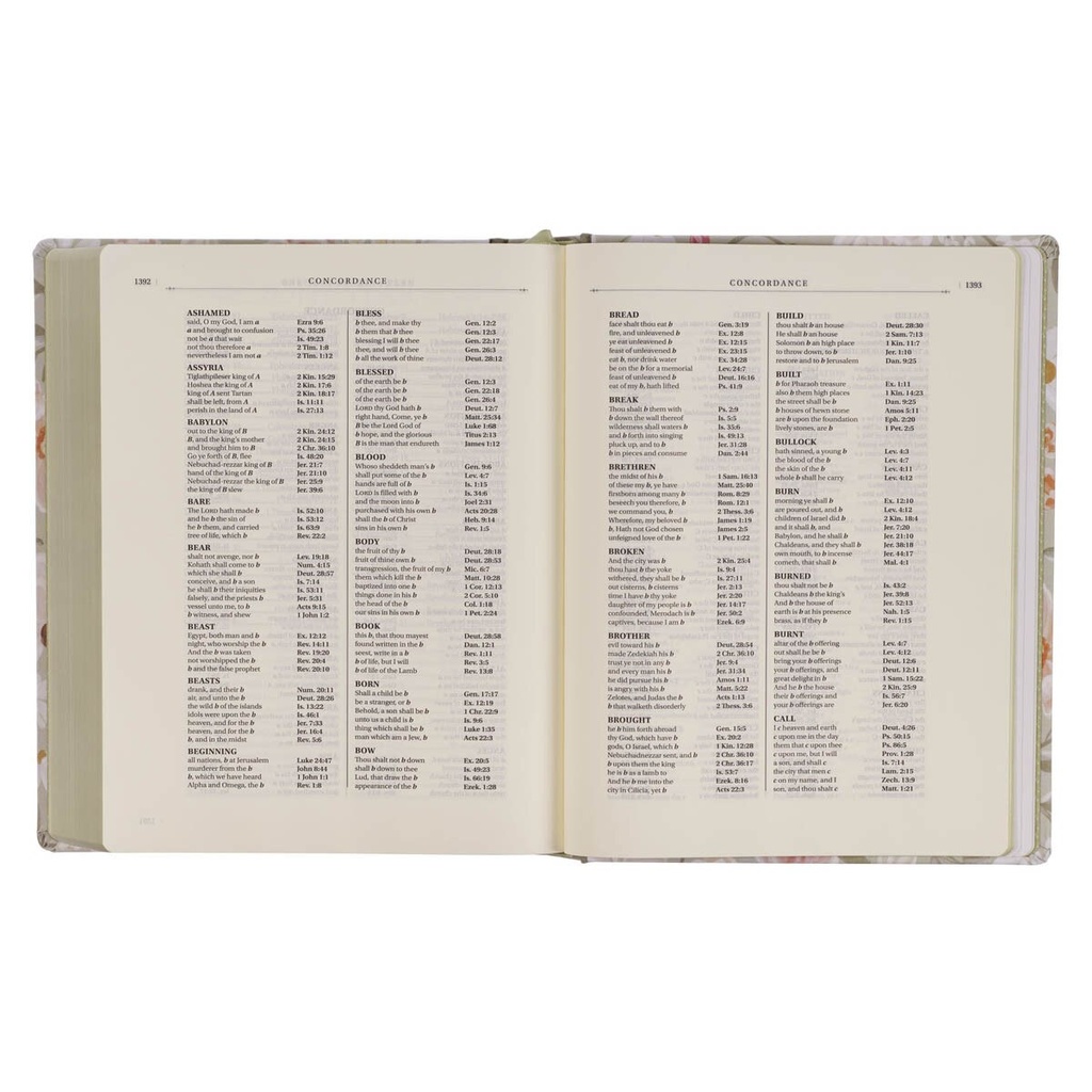 KJV Notetaking Large Print Not My Will Sage Green Floral (01/25)