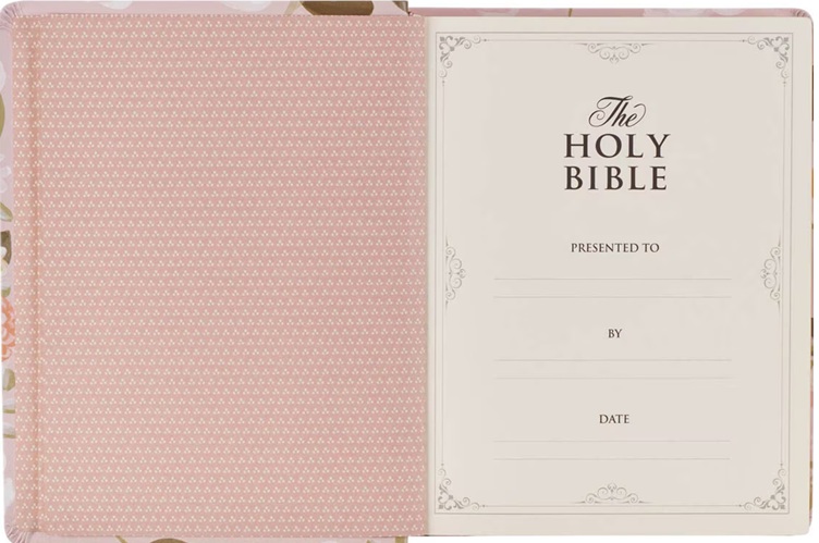 KJV Notetaking Strength & Dignity Peach Floral (01/25)