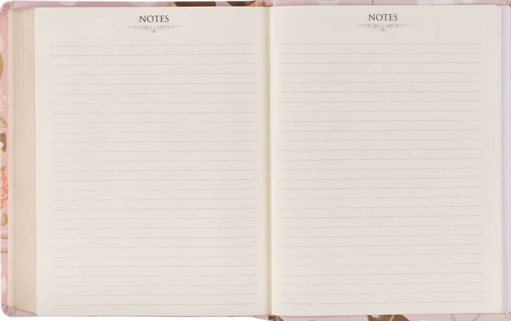 KJV Notetaking Strength & Dignity Peach Floral (01/25)