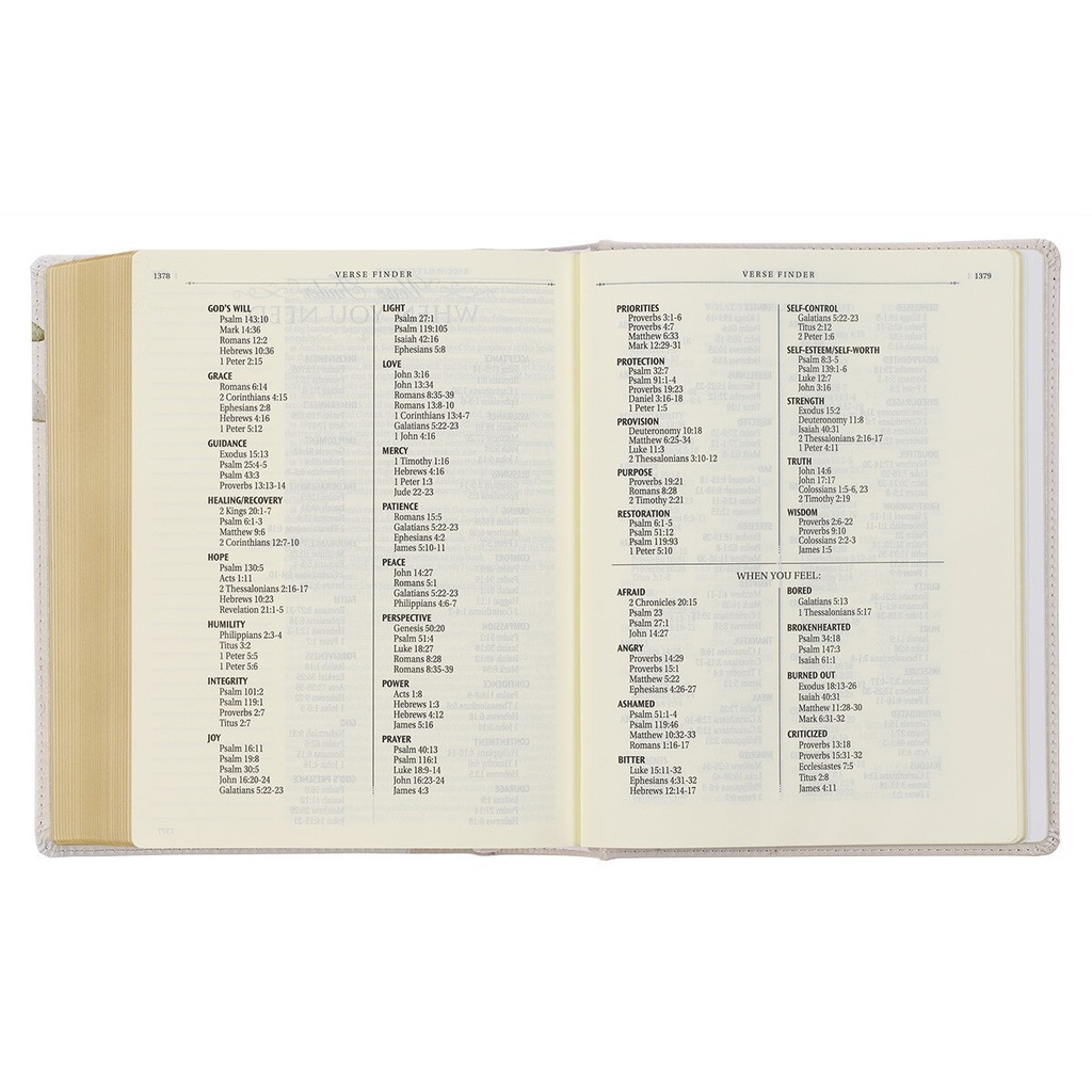 KJV Note-taking TwoTone Ivory Print Hardcover