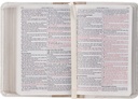 KJV Pocket Bible Ivory White Debossed Zip