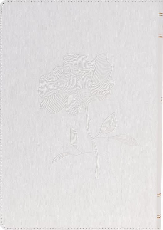 KJV Super Giant Print Bible White Debossed Gold Foil