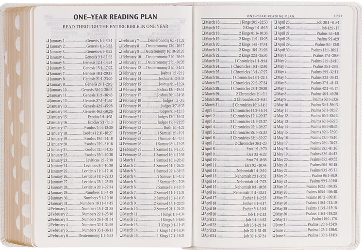 KJV Super Giant Print Bible White Debossed Gold Foil