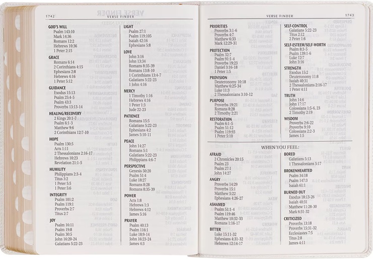 KJV Super Giant Print Bible White Debossed Gold Foil