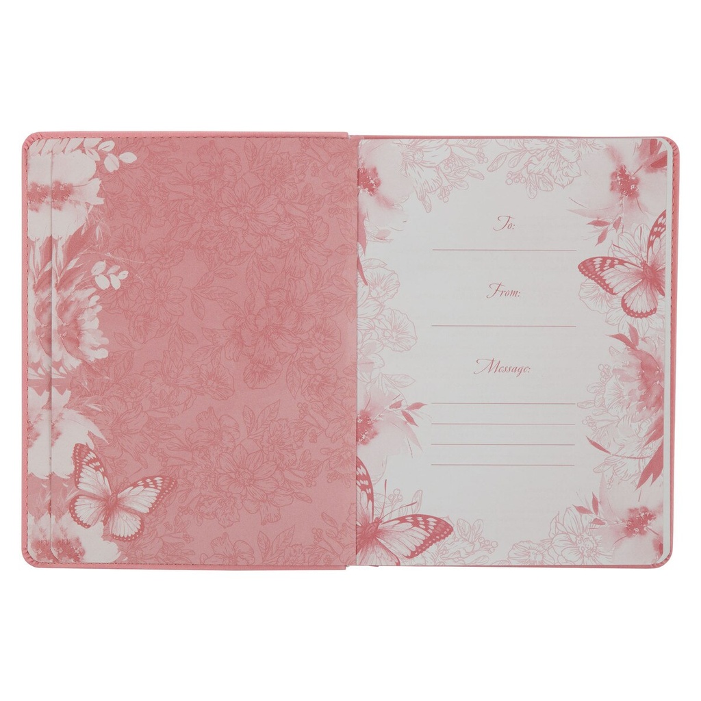 Live Free 366 Devotions Pink Faux Leather