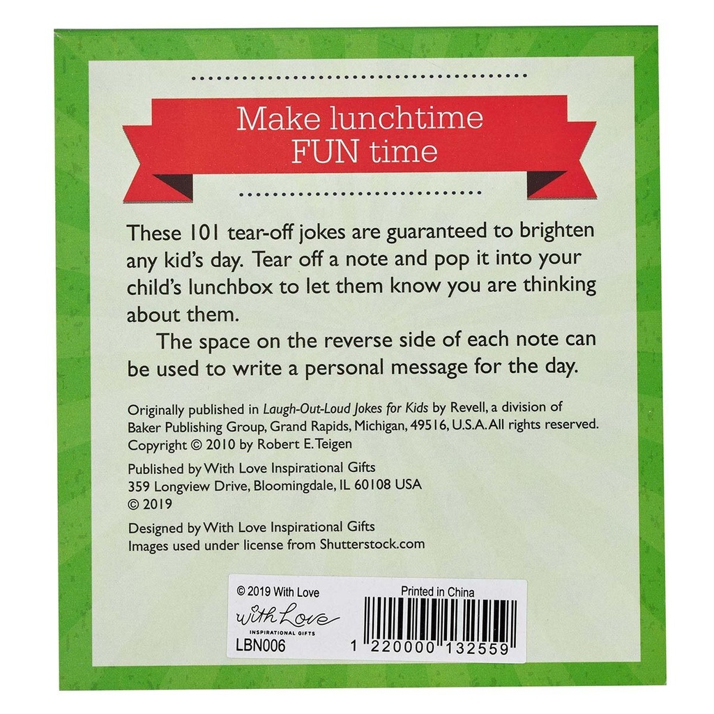 Lunchbox Notes Laugh Out Loud Jokes For Kids