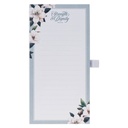 Magentic Notepad Strength & Dignity Blue Floral w/Pen (08/24)