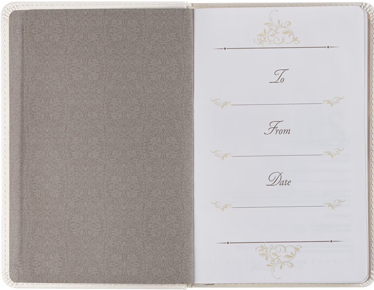 Mr & Mrs Devotional White Imitation