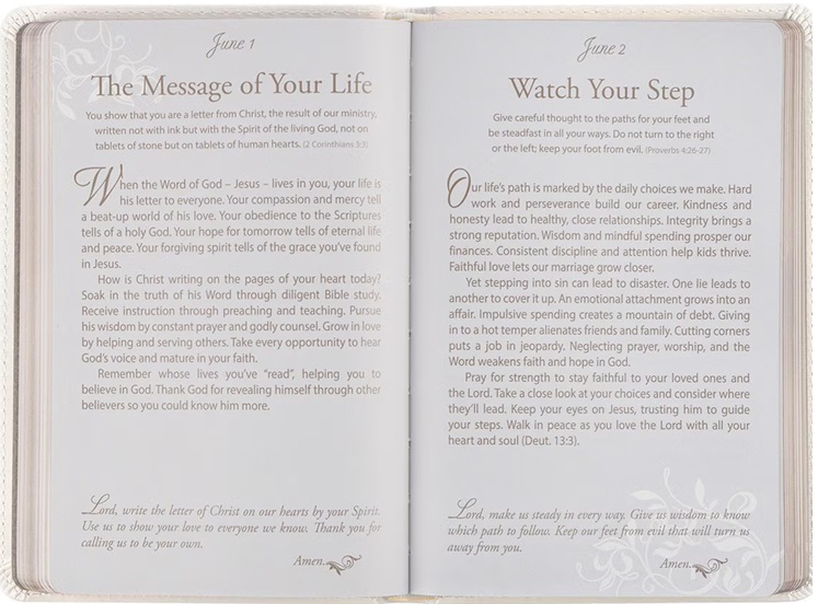 Mr & Mrs Devotional White Imitation