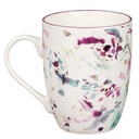 Mug Be Still & Know Abstract Purple Floral