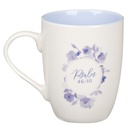 Mug Be Still & Know Blue Blooms