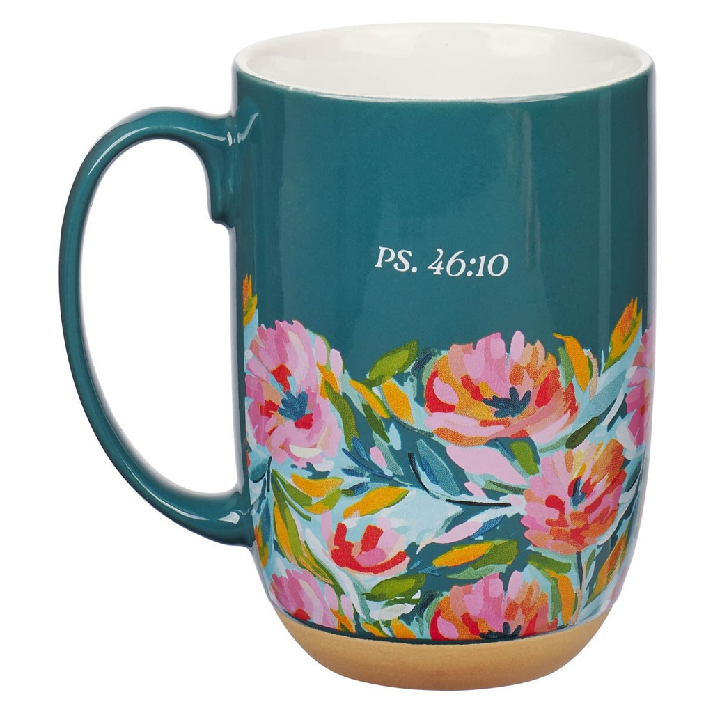 Mug Be Still & Know Blue Floral