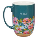 Mug Be Still & Know Blue Floral