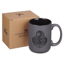 Mug Be Strong Lion Black & Grey Eph 6:10