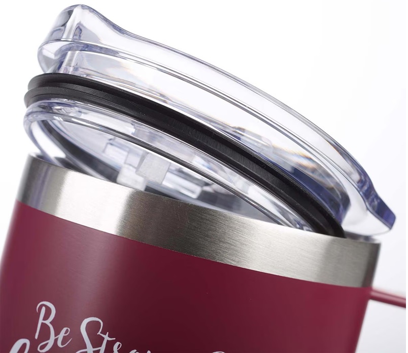 Mug Camp Be Strong & Courageous Berry Stainless Steel