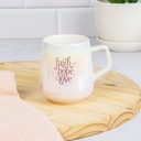 Mug Faith Hope & Love Iridescent Glaze