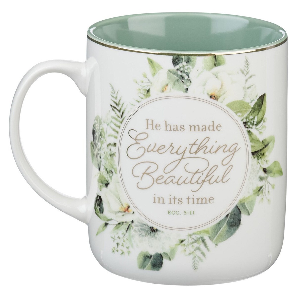 Mug He Has Made Everything Green Wreath