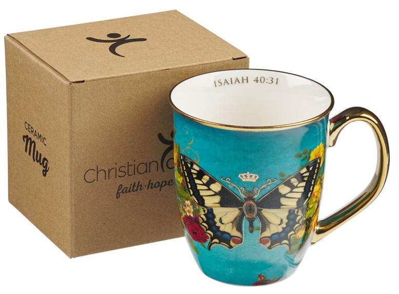 Mug Hope Butterfly Teal
