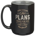 Mug I Know The Plans Charcoal Ceramic (01/25)