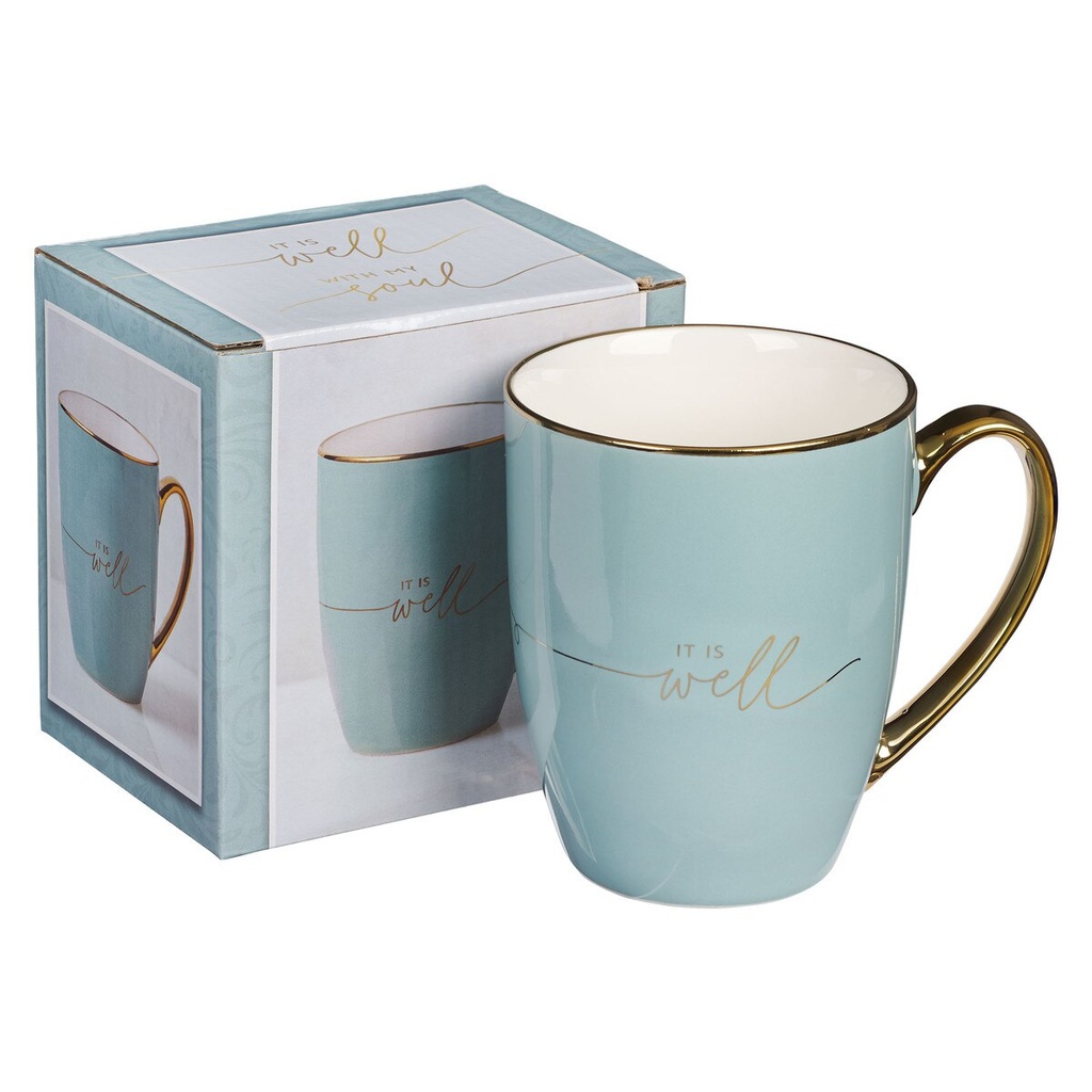 Mug It Is Well Blue