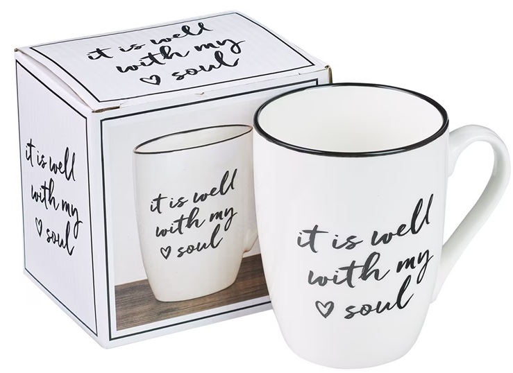 Mug It is Well With My Soul White/Black
