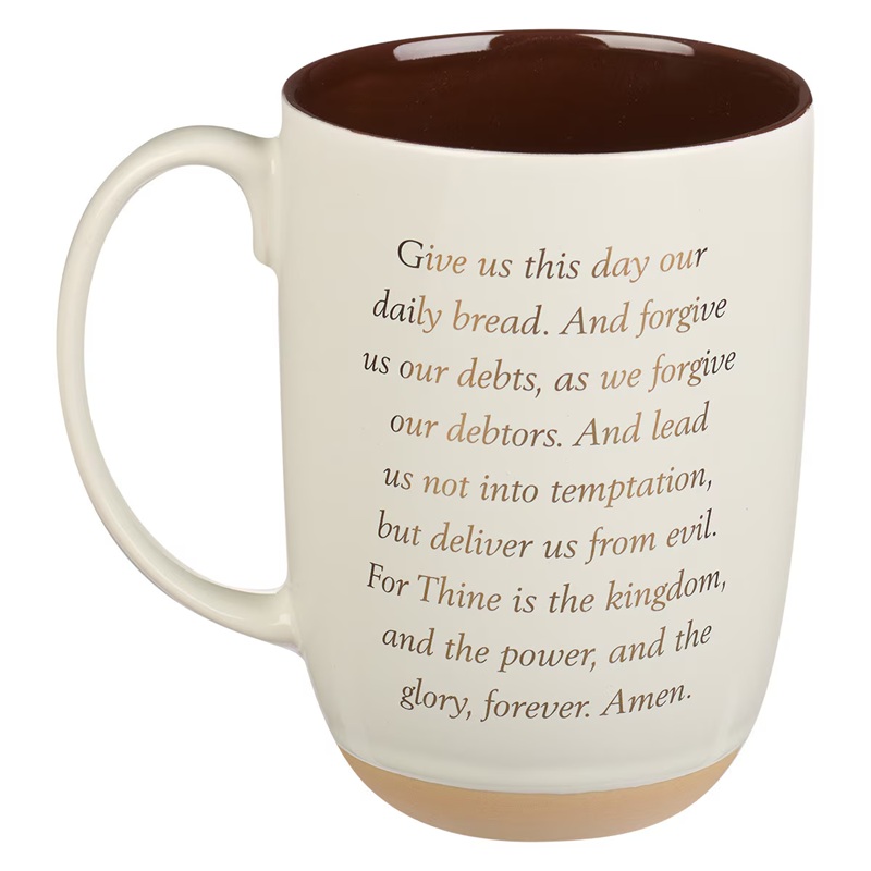 Mug Lord's Prayer Brown/White