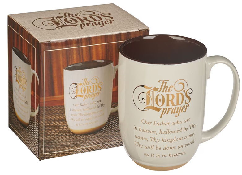 Mug Lord's Prayer Brown/White
