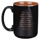 Mug Man of God Black & Brown 1 Tim 6:11