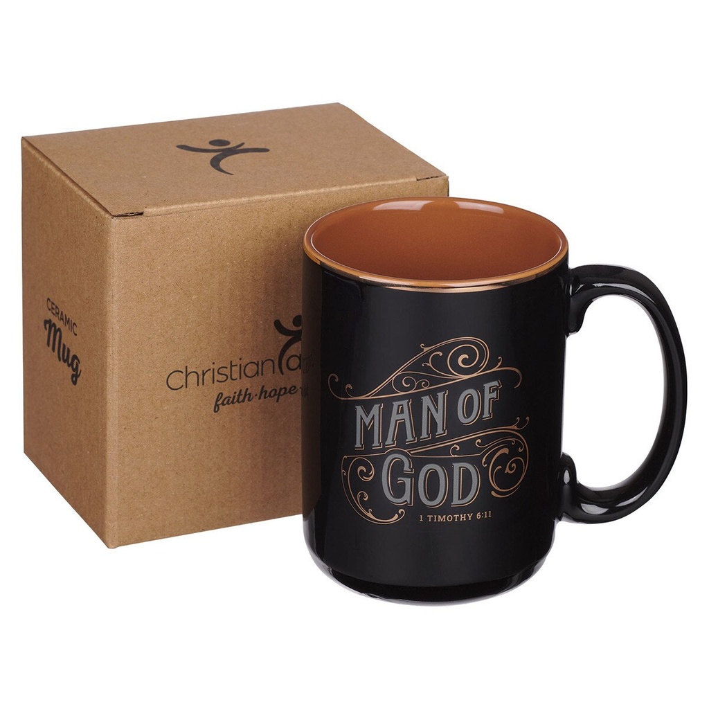 Mug Man of God Black & Brown 1 Tim 6:11
