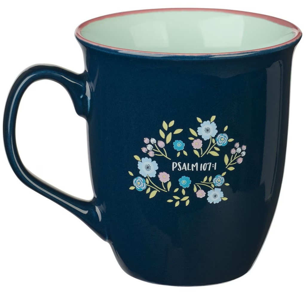 Mug Life Is Hard But God Is Good Blue Floral