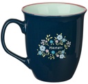 Mug Life Is Hard But God Is Good Blue Floral