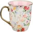 Mug Strength & Dignity Pastel Floral