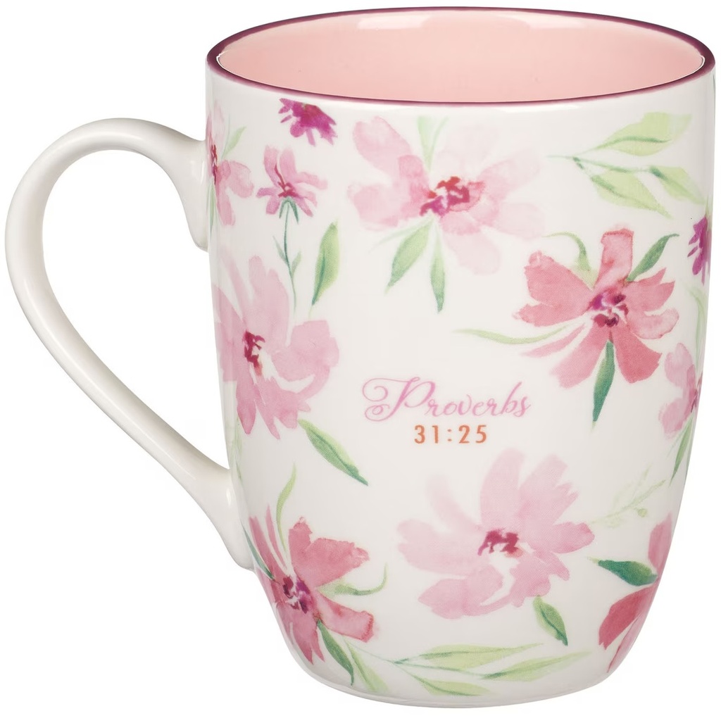 Mug Strength & Dignity Pink Blossom
