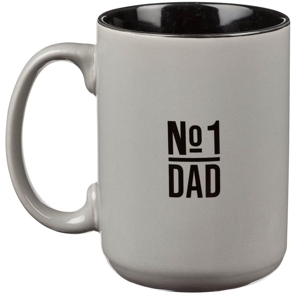 Mug Strong and Courageous Grey