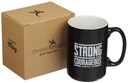 Mug Strong & Courageous Black Lion