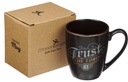 Mug Trust In The Lord Charcoal & Brown