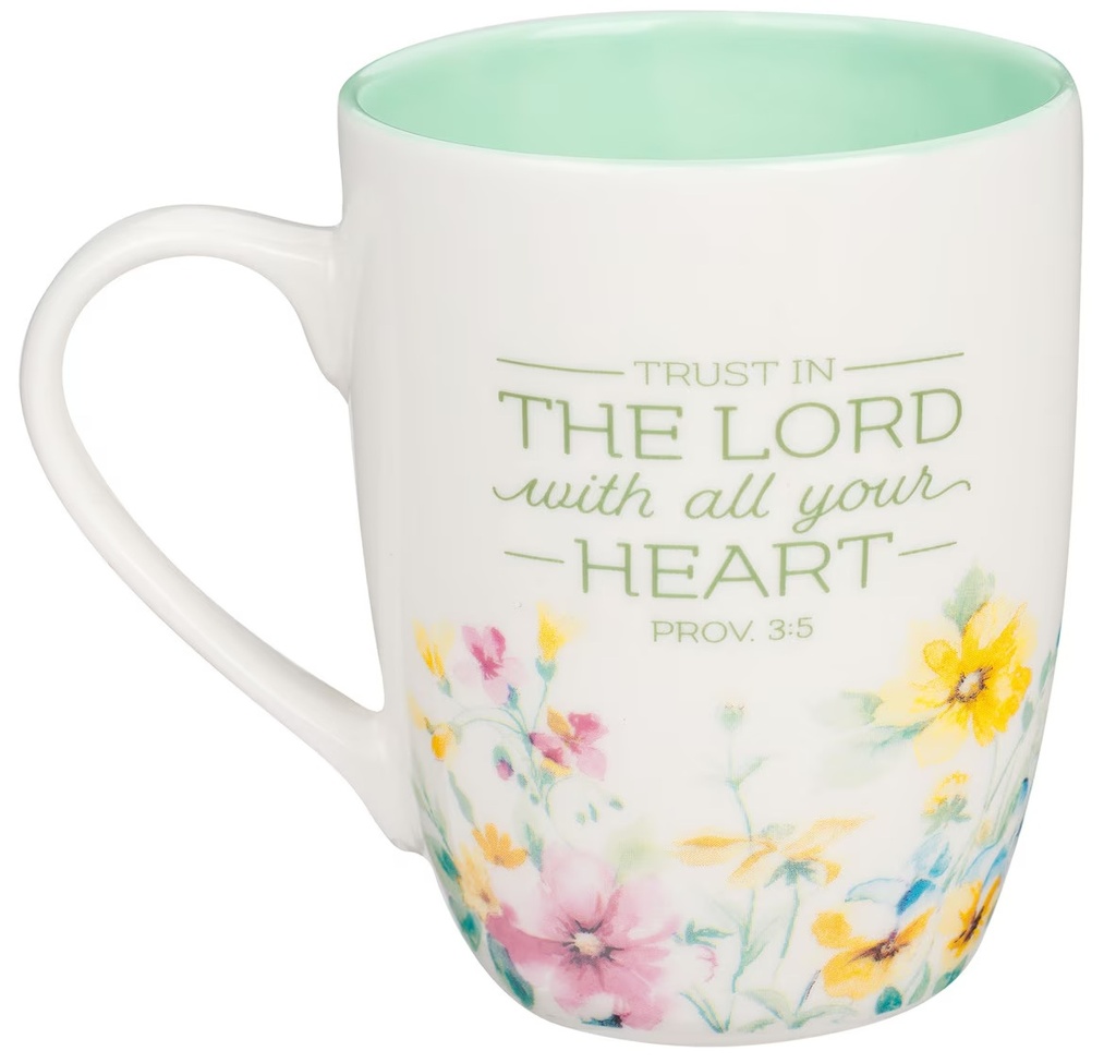Mug Trust In The Lord Green Wildflower