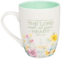 Mug Trust In The Lord Green Wildflower