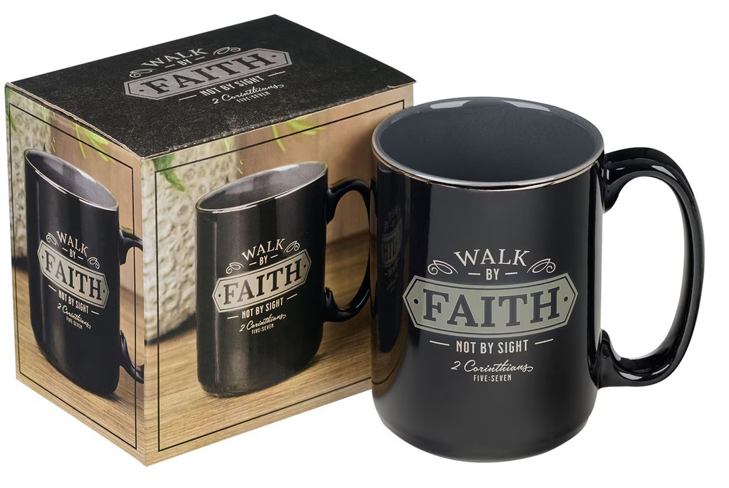 Mug Walk By Faith Not By Sight Black