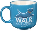 Mug Walk Your Worries Away Blue