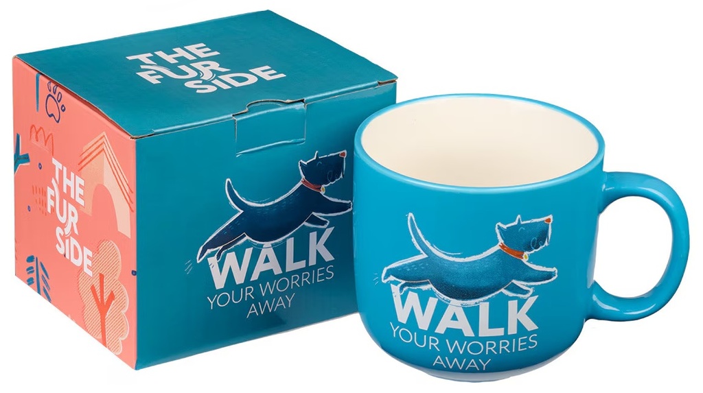 Mug Walk Your Worries Away Blue