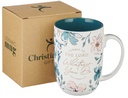 Mug Whatever You Do Teal Floral (02/25)