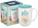 Mug World's Best Teacher Teal Interior