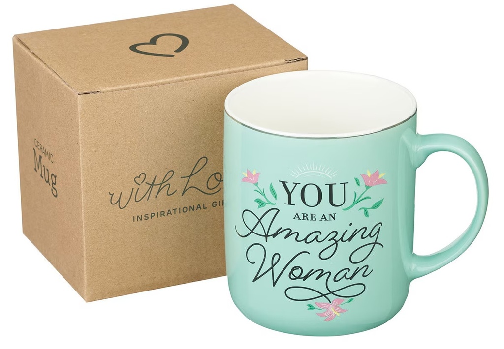 Mug You Are An Amazing Woman Teal