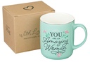 Mug You Are An Amazing Woman Teal